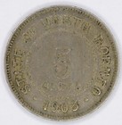 1903  North Borneo  5 Cents  Lot  607 