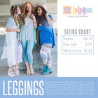 Tween Lularoe Solid Blue Leggings Fits Kids 12 Or 00 Nwt Free Shipping