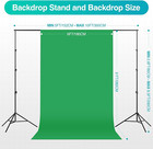8 5 X 10 Ft Backdrop Support System  Professional Photography Lighting Kit With 