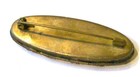 Vintage Micro Mosaic Oval Floral Brooch-art Deco Era-c1920s