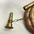 Vintage Antique Brass And Copper Double Twist Bugle Horn Army Military
