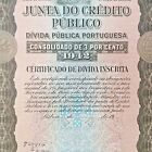 Portugal Government Bond Loan Junta Do Credito Publico 1944 Specimen Divida 3 