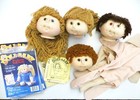 Fibre-craft  doll Baby   Heads W pre-sewn Bodies Lot Vintage 1984 Doll-making