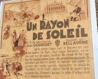 Un Rayon De Soleil     A Ray Of Sun    Circa 1930s French Movie Poster  60 X 40