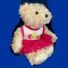 Dan Dee Princess Pink Dress Teddy Bear 17  Cream Swirl Plush Stuffed Soft Toy