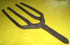 Early Primitive Antique Hand Forged Iron Harpoon Spear Gig Head Hunting Fishing