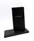 Leather  Address Book Personal Pocket Size 3x6  Soft Cover Graphic Image Black