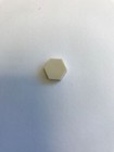 110 Hexagon Cabinet Door Bumpers  off-white 