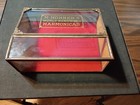 Vintage M Hohner s Store Glass Harmonica  Display Case