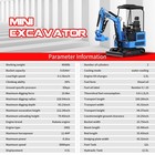 Free Shipping 2 Ton Mini Excavator Kubota D902 Epa With Auger  Grapple   Cover
