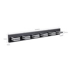 Vanity Light 6 Lights 40   Led 5cct Black For Bathroom Mirror Wall Lamp Fixture
