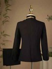 Boys Gold Embroidery Tuxedo Suit  Kids Wedding Stage Show Formal Costume Outfit
