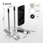 Plate Stands For Display  2 Pack Clear Plate Holders Picture Stands For Displ   