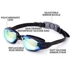 Clear Comfortable Swimming Goggles Uv- Anti-fog Swim Glasses Mirror Adult   Kids