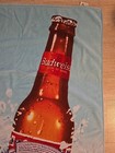 Budweiser Beach Towel Vtg 1998 Beer Bottle Splash Anheuser Busch 27x54 In Nice 