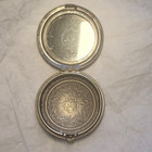 Silver Compact Made By Richard Hudnut For New York Paris Vintage