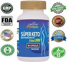 Keto Diet Pills Super Burn Fat Carb Blocker Fast Weight Loss Boost Energy 90