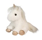 Douglas Cuddle Toys Elodie White Unicorn Mini Soft Plush Stuffed Animal  6 
