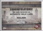 2017 Topps The Walking Dead Evolution Relics Walker  r-w5 1p5