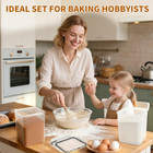 Flour Sugar Storage Containers  10 Pack Large Airtight Food Storage Containers W