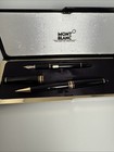 Montblanc Meisterst  ck Fountain  4810 14k Pen  And Pencil Set 
