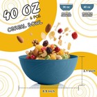 Unbreakable Large Cereal Bowls 40 Oz  Wheat Straw Bowls Set Of 6  Alternative   