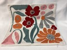 Colorful Floral Embroidered Flowers Throw Pillow Cover Spring Holiday Home Decor