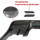 For Corvette C5 1997-04 Matte Black Direct Add-on Shark Fin Rear Bumper Diffuser