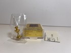 Vintage Dollhouse Miniature Artisan Clare Bell Brass 2  Hurricane Lamp  1750 New