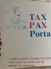 Tax Pax Vintage 12 Months Tax Deductible Records Keeping Book Vintage1974