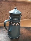 Bright Blue French Enamel Enamelware Lustucru Coffee Biggin Cafetierre
