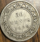 1899 Newfoundland Silver 50 Cents Coin