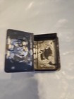 Vintage Religious Christian Miniature Metal Prayer Book Box W statue Trinket