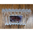 Vtg Mikasa Glamour Crystal Picture Frame 2x2 Japan Clear Lead Glass