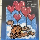 Vtg 70s Garfield    lighthearted    Latch Hook Kit Millcraft 18   x24    New Jim Davis
