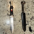 Vintage German Youth Knife Solingen Fixed Blade With Scabbard