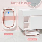 Collapsible Baby Bathtub baby Bath Tub With Soft Cushion   Thermometer baby Bath
