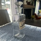 Antique Tr  Guaiac  Am  Glass Label Apothecary Jar Pharmacy Medicine Bottle