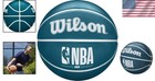 Nba Drv Basketball - Official Blue Size 6 With Pump - Designed For Outdoor Play