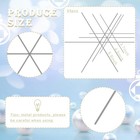 Snowflake Wire Forms 24 Pcs Christmas 3 Sizes Bead Ornament Kit Hotop
