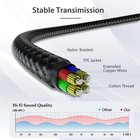 2 Pack 3 5mm Headphone Extension Cable 4ft 1 2m 4-pole Male To Female Aux Cord