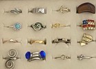 Mixed Lot Of 87 Vintage To Now Bling   Statement Fashion Rings 2 18k Hge