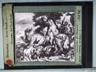 The Lion Hunt  Eug  ne Delacroix  Magic Lantern Glass Slide