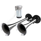 12v 150db Air Horn Kit  Super Loud Electric Train Horn For Truck Dual Silver
