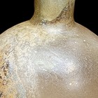 Antique Style Small Ancient Glass Flask Globular Body Iridescent