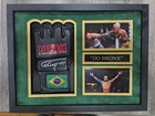 Charles Oliveira Signed Framed Ufc Custom Glove   Beckett Coa