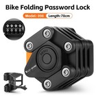 West Biking 4 Digit Code Password Folding Lock Anti Theft Bike Chain Lock 78cm