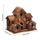 Wooden Bird House 6 Holes Bird Nest Birdhouse Hanging Sleeping Nest Outdoor Us