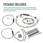 Wide Glide 12  Handlebar Extended Cable Kit For Harley Fxdwg 96-06 No Abs