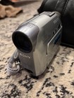 Sony Dcr-hc32 Ntsc Handycam Digital Camcorder With Hi-pro Leather Bag Untested